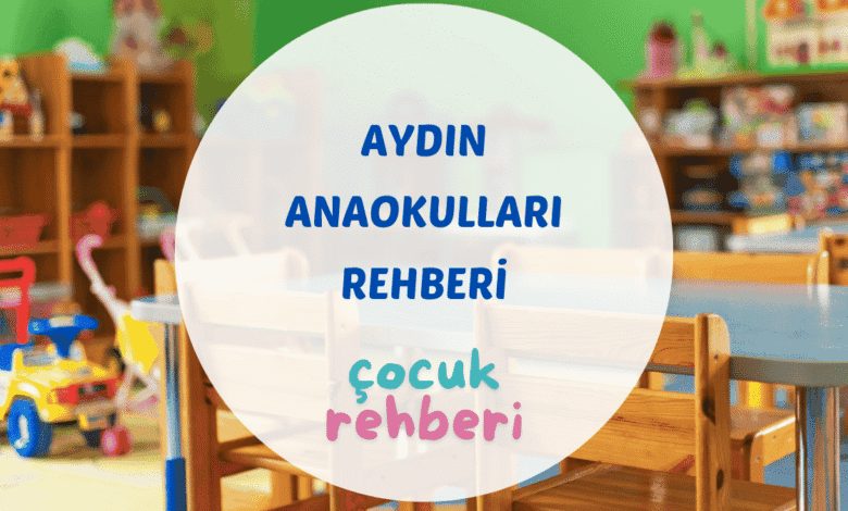 Aydın Efeler'de anaokulu bahçesinde oynayan çocuklar ve renkli oyun alanı görünümü