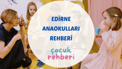 Edirne anaokullarında çocukların sınıf içi etkinlikler sırasında çekilmiş bir kare