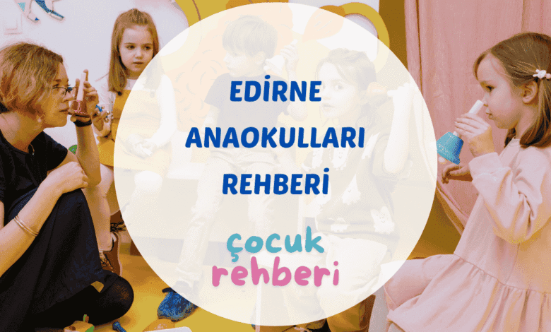 Edirne anaokullarında çocukların sınıf içi etkinlikler sırasında çekilmiş bir kare