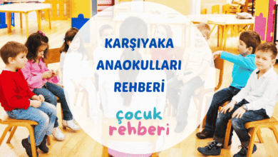 Karşıyaka anaokullarında çocukların bahçede oyun oynadığı renkli bir gün