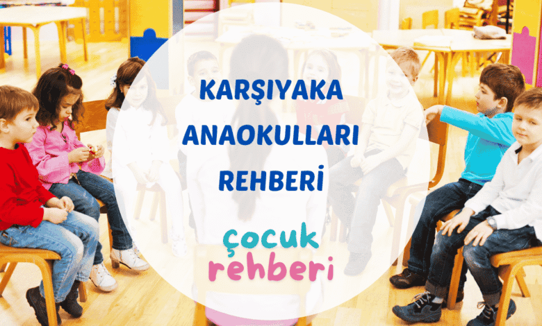 Karşıyaka anaokullarında çocukların bahçede oyun oynadığı renkli bir gün