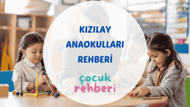 Kızılay anaokuluları sınıf ortamında oyun oynayan çocuklar ve öğretmenler